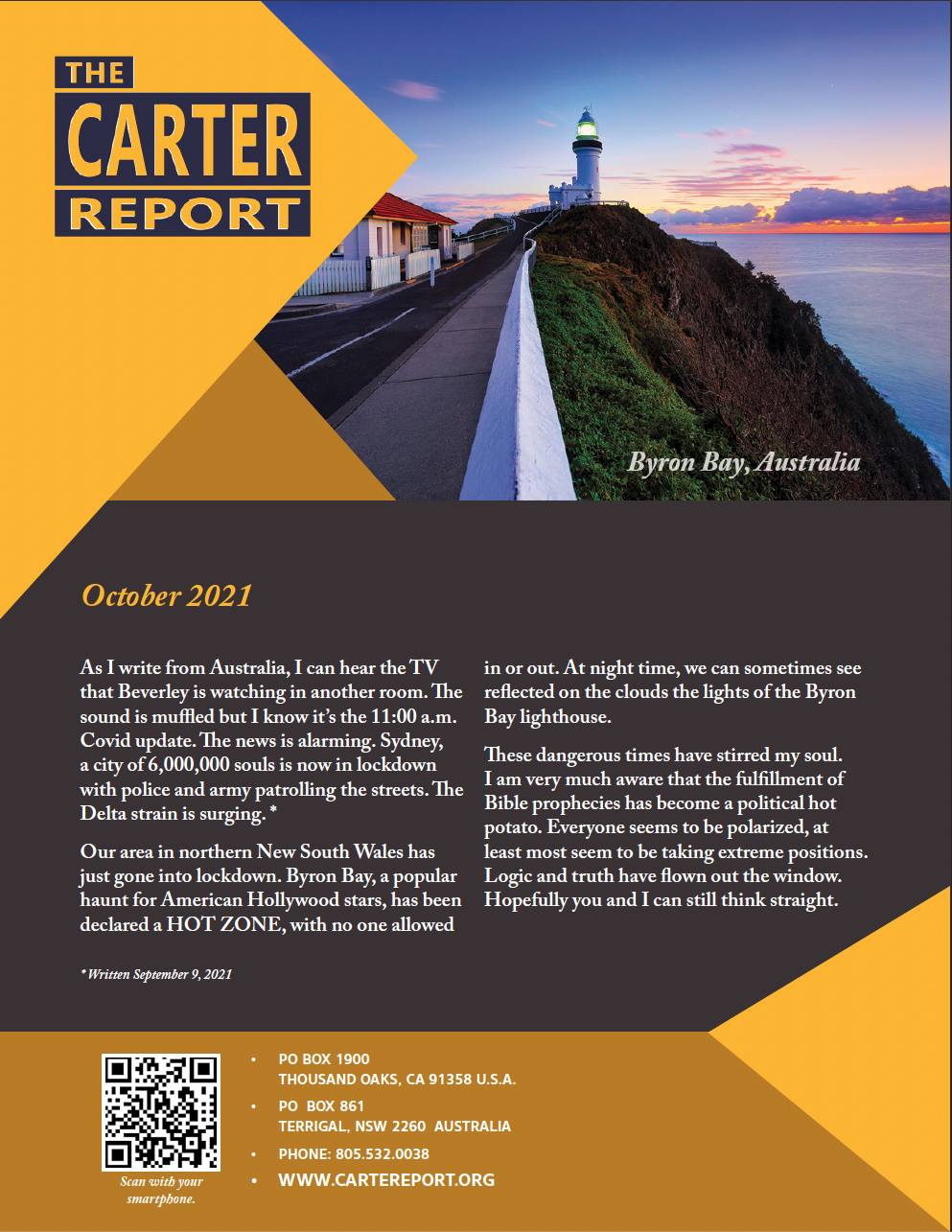 Prophecy Alert Oct 2021